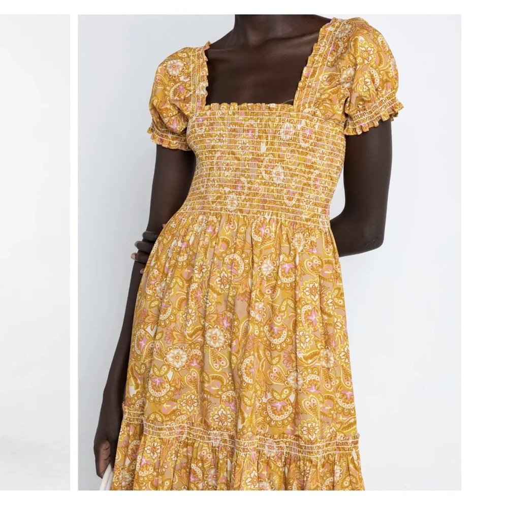 OPT smocked midi dress